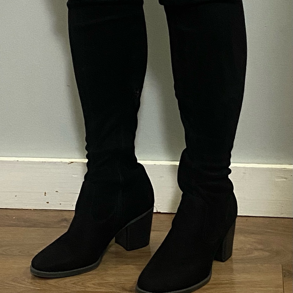 Natural Soul Black Over the Knee Boots